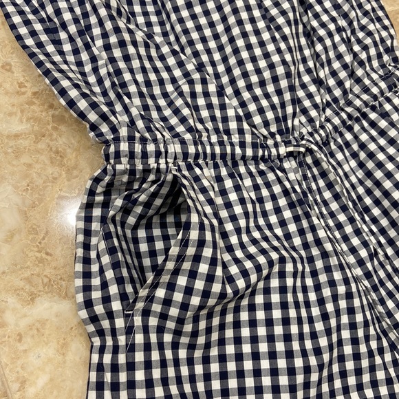 🛍️Tory Burch Gingham Romper. Blue and white. Size XS. NWT - Picture 11 of 12